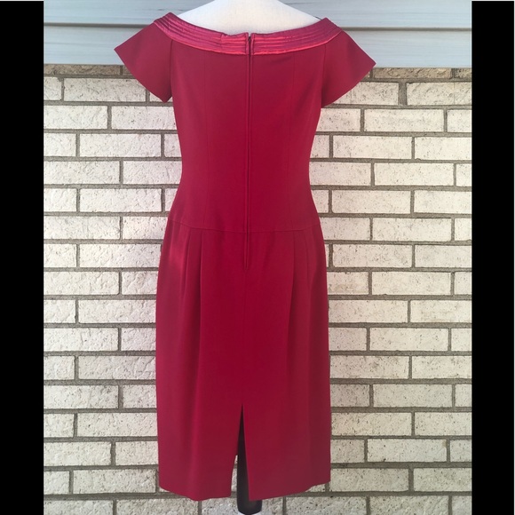 Talbots Rimini V-neck Hot Pink Dress 12 - Picture 4 of 8